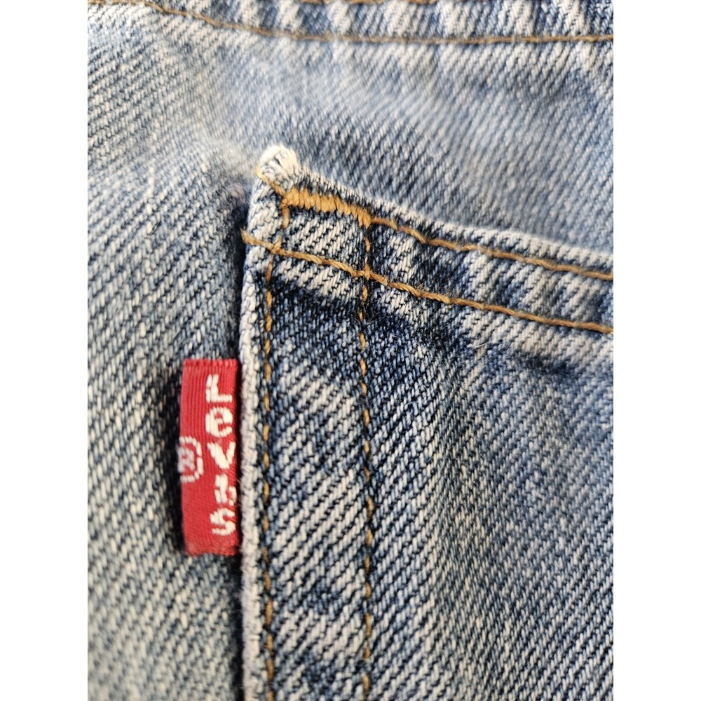 Levi's 550 Jeans Men 44x30 Blue Denim Relaxed Fit Biker Workwear Y2K